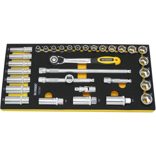 Ironside 749150 Hylsnyckelsats 33 delar, 3/8"