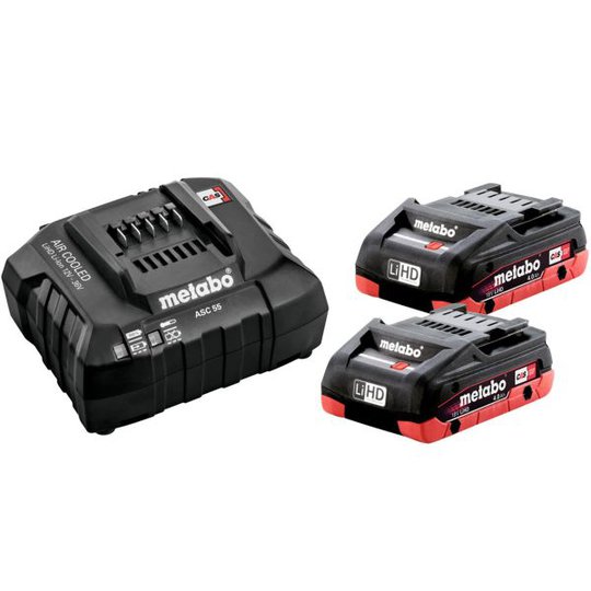 Metabo 685191000 Laddpaket 2 st. batterier 4 Ah + 1 st. laddare