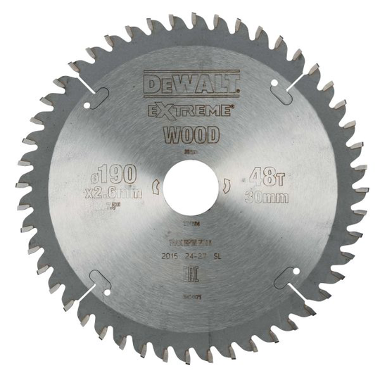 Dewalt DT4094-QZ Sågklinga 190 x 30 mm, 48T