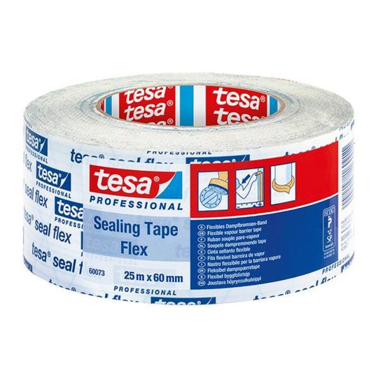 Tesa Seal 60073 Byggfolietejp 25 m x 60 mm, SITAC-godkänd