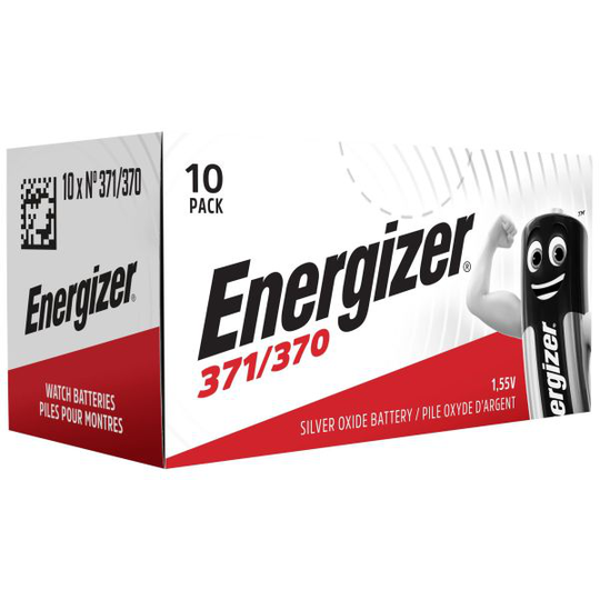 Energizer Silveroxid Knappcellsbatteri 371/370, 1,55 V, till armbandsur