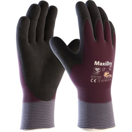 ATG MaxiDry ZERO Vinterhandske Nitril, Heldoppad Strl 7