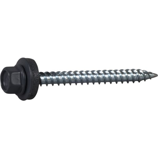 ESSVE 64408 Farmarskruv 4,8 x 50 mm, vass spets, 200-pack Mörkgrå (RR23)