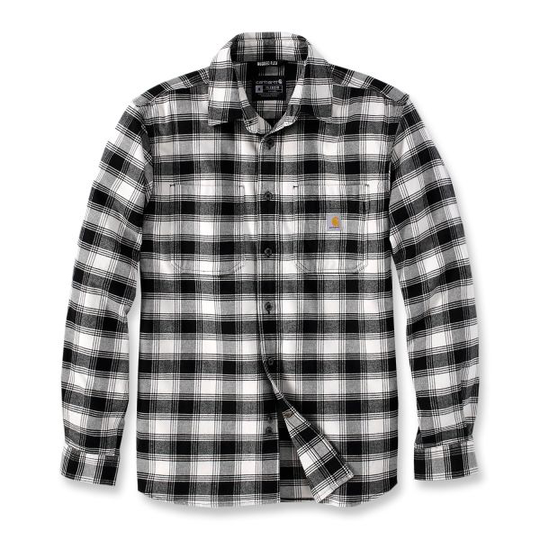 Carhartt 105945W03-S Flanellskjorta svart, vit S