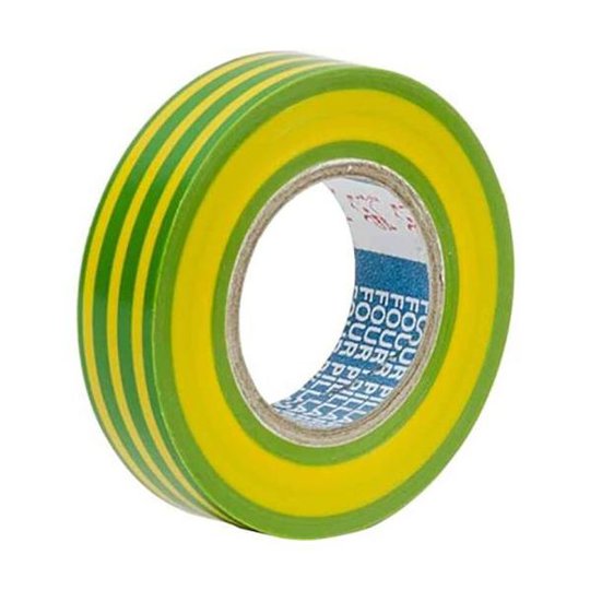 Gelia 050000617 Märktejp 10 m x 15 mm Gul/grön