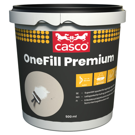 VÄGGSPACKEL CASCO ONE FILL PREMI 500ML | Beijerbygg Byggmaterial