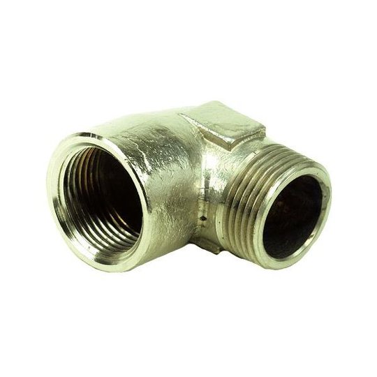 Ezze 3006092932 Vinkel metall, inv- utv gänga G10, mässing