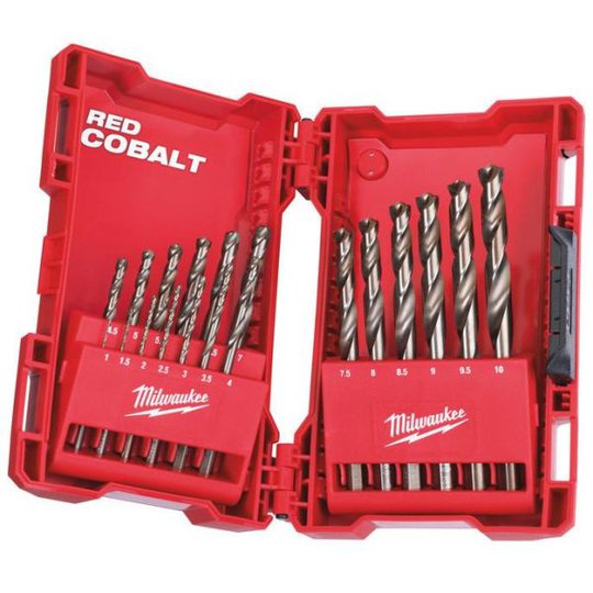 Milwaukee HSS Cobolt DIN 338 Metallborrsats 19 delar