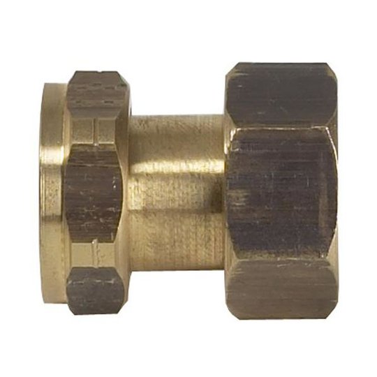 Vatette 1946089 Dubbelmutter 22 mm x G20, mässing