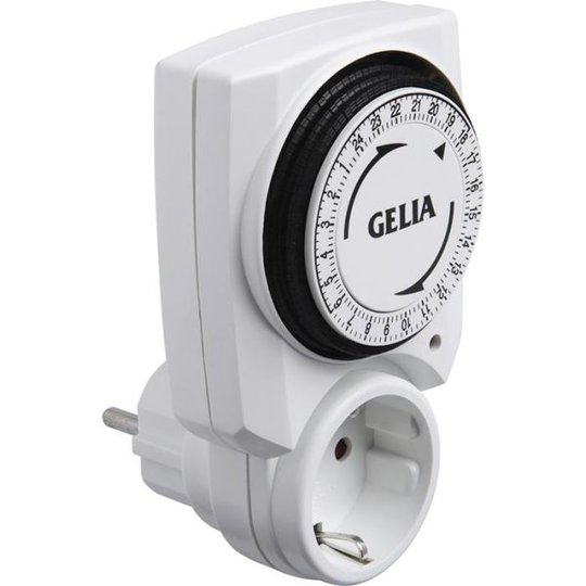 Gelia 06.0034021 Klockströmbrytare jordad, dygn