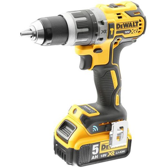Dewalt DCD797P2B Borrskruvdragare med 5,0Ah batterier och laddare