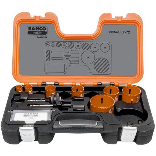 Bahco 3834-SET-72 Hålsågsats