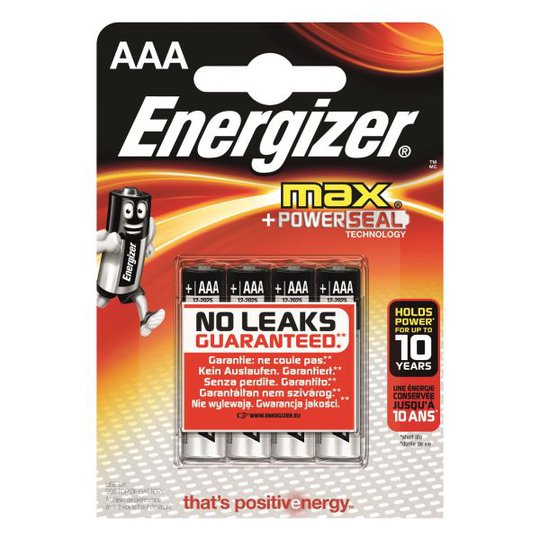 Energizer 7638900341249 Batteri 1.5 V AAA, 4-pack