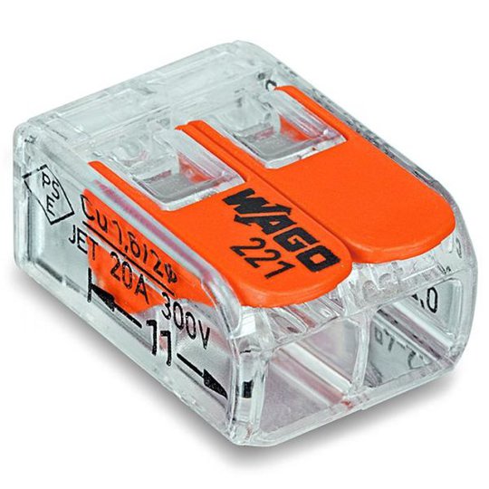 Wago 221-412 Kopplingsklämma 2-pol, 100-pack