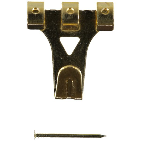 ESSVE 511525 Mässingkrok mässing, inklusive spik, 4-pack