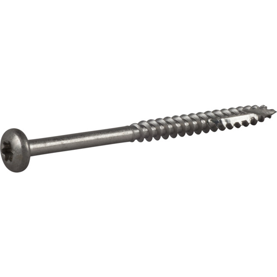 TRÄSKRUV ESSDRIVE KULLRIG SKALLE RF A2 5X50MM | Beijerbygg Byggmaterial