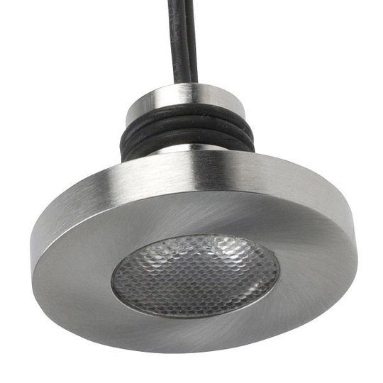 Designlight P-118SS Downlight 3000 K, 1,2 W rostfritt stål
