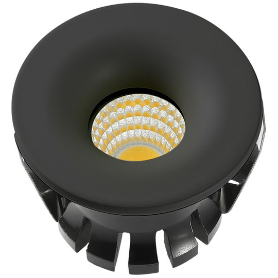 Westal WLD-R42 Downlight fast, 3 W, 270 lm, svart 3000 K