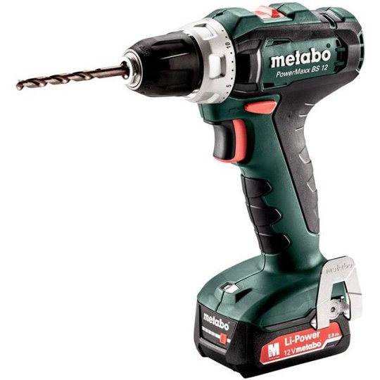 Metabo PowerMaxx BS 12 Borrskruvdragare med batteri och laddare