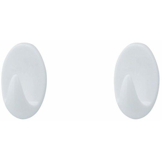 TARGET 1998.20 Krok självhäftande, vit, 2-pack 50 x 30 mm