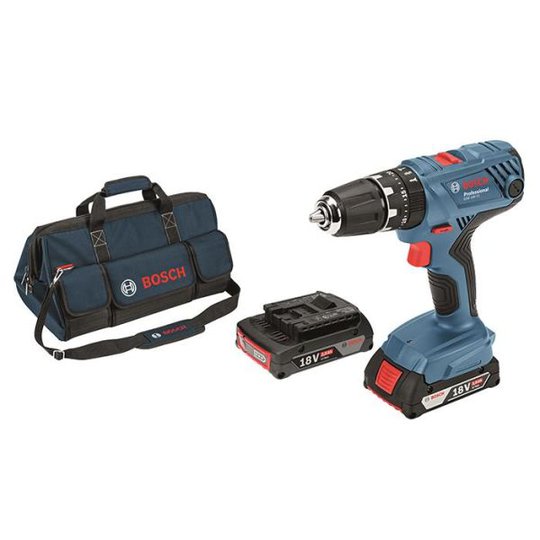 Bosch GSB 18V-21 Slagborr/Skruvdragare med 2,0Ah batterier
