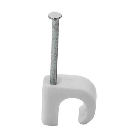 Gelia 050000623 Ledningshållare 3-5 mm, rund, vit, 20-pack