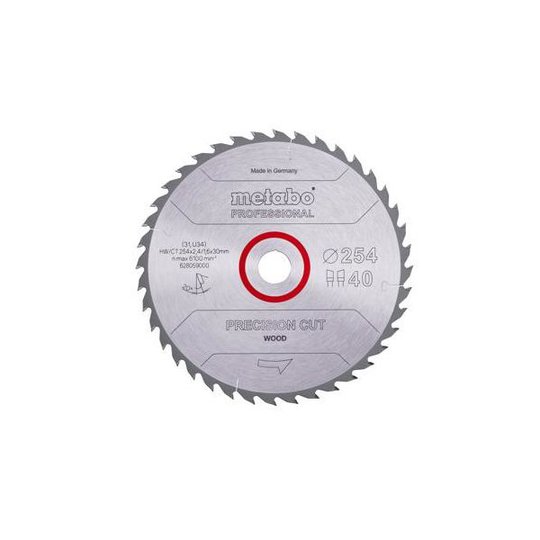Metabo 628059000 Sågklinga 254x30 mm 40T