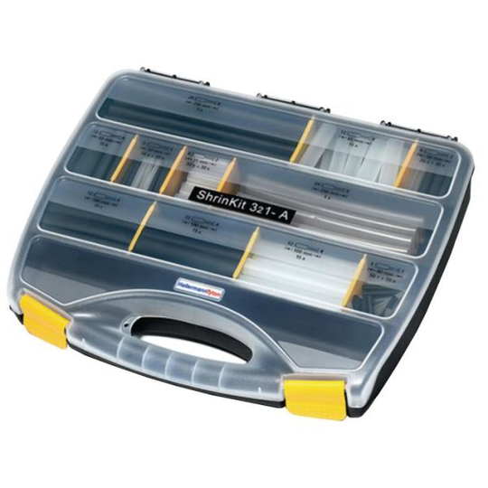 Hellermann Tyton ShrinKit 321-A Krympslangset med lim, 210 delar