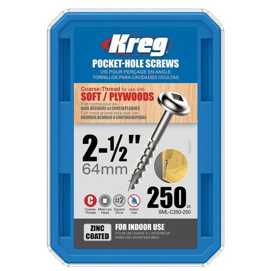 Kreg SML-C250-250 Skruv 64 mm 250-pack