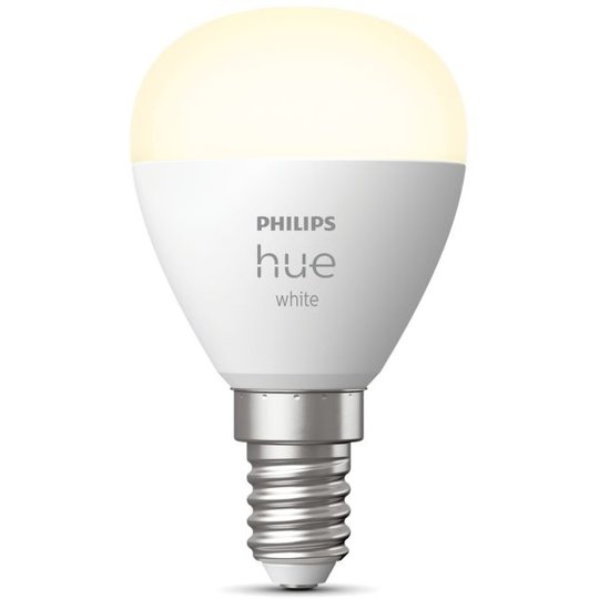 Philips Hue White LED-lampa 5.7W, P45, E14
