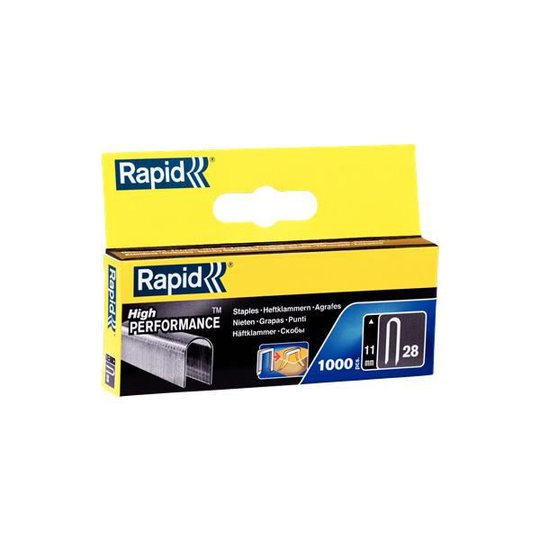 Rapid Nr 28 Bredtrådskabelklammer Stål 11 mm