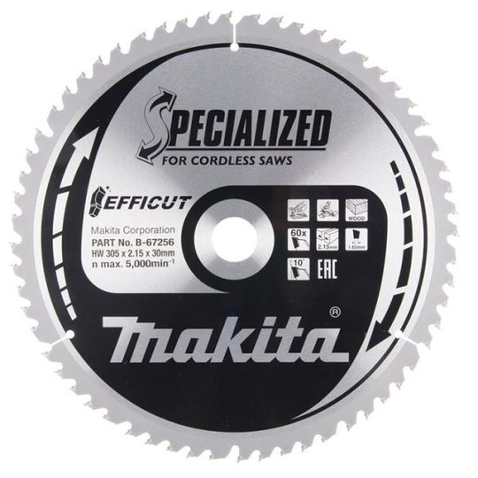 Makita B-67256 Sågklinga 305 mm, 60 tänder