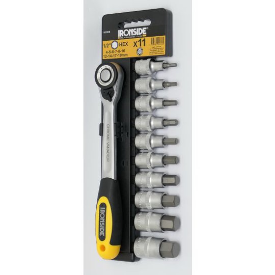 Ironside 102338 Spärrnyckelsats 1/2", 11 delar