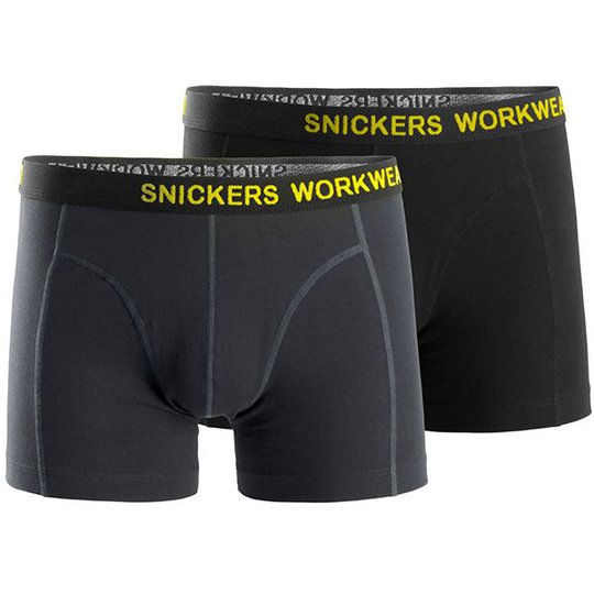 Snickers 9436 Kalsong svart/grå, 2-pack XS