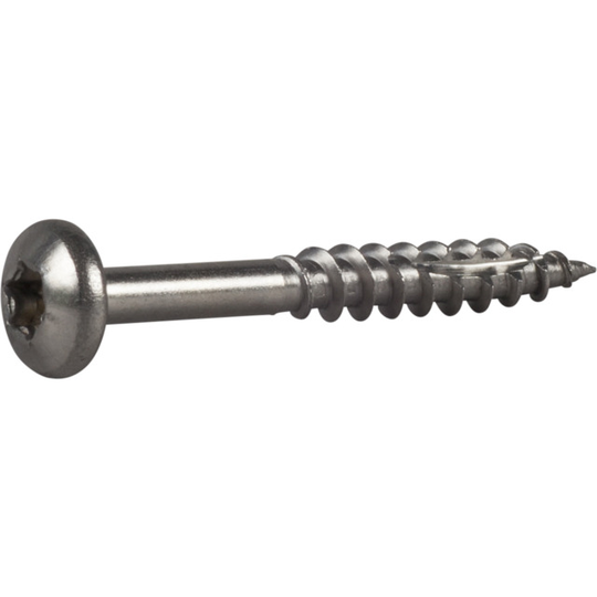 TRÄSKRUV ESSDRIVE KULLRIG SKALLE RF A2 5X40MM | Beijerbygg Byggmaterial