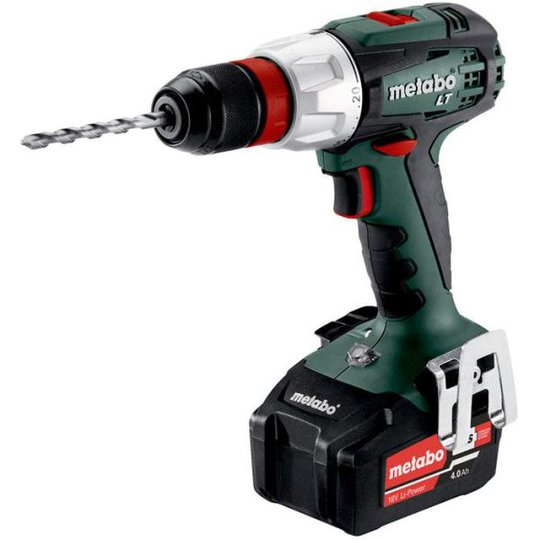 Metabo BS 18 LT QUICK Borrskruvdragare med 4,0Ah batterier och laddare