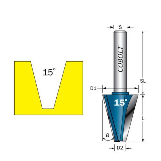 Cobolt 209-150B Fasfräs L=29, D=22
