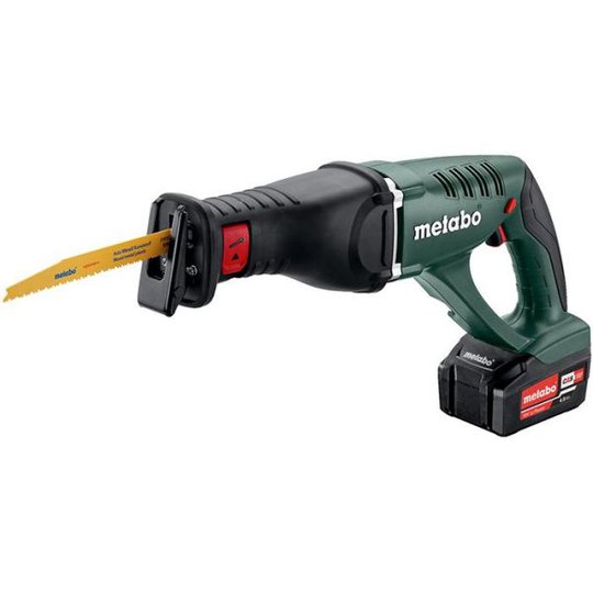 Metabo ASE 18 LTX Tigersåg med 4,0Ah batterier och laddare