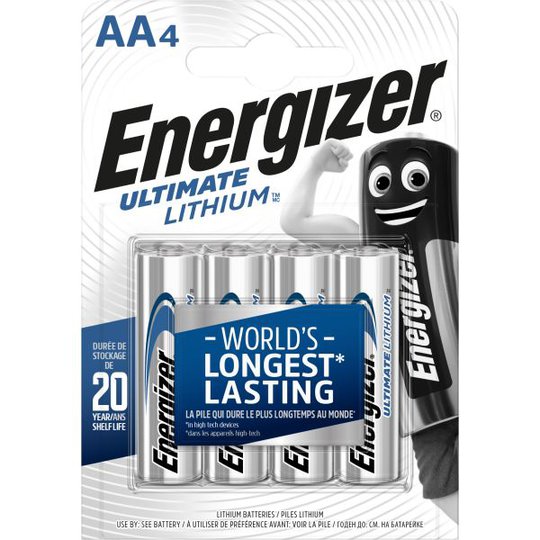 Energizer Ultimate Lithium Litiumbatteri 1,5 V, 4-pack AA
