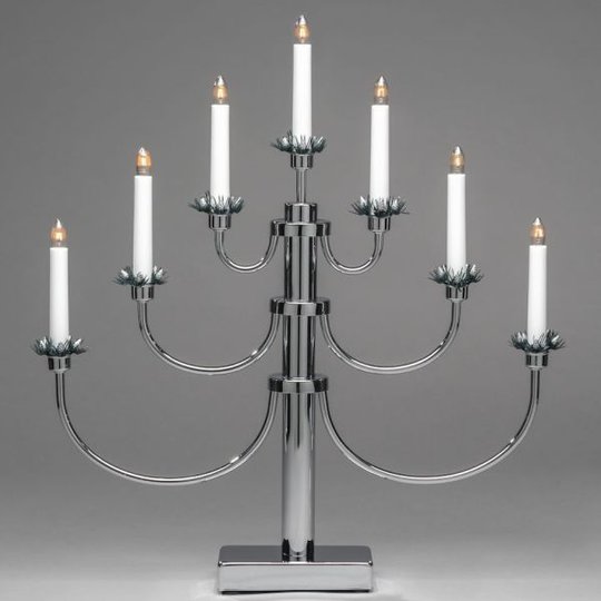 Konstsmide 2050-900TR Elljusstake 7 ljus krom