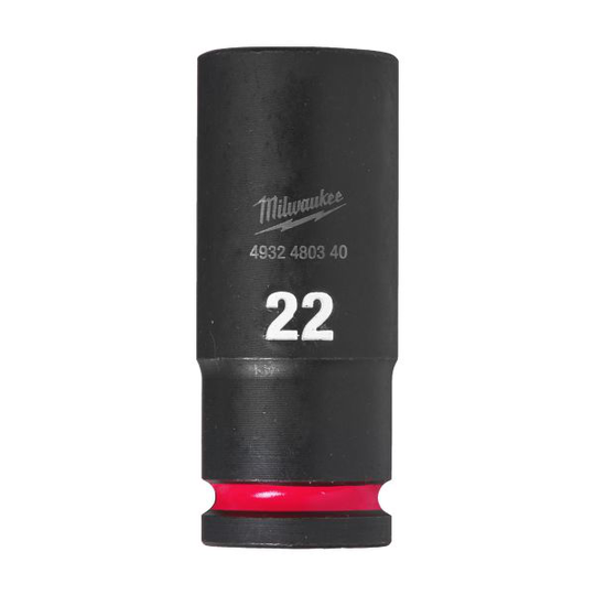 Milwaukee Shockwave Impact Duty Krafthylsa 1/2" fyrkant, djup 22 mm
