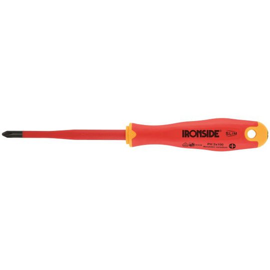 Ironside 100627 Elektrikermejsel PH, 2-komp, 1000V PH1x80 mm