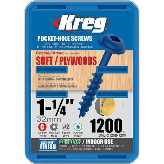 Kreg SML-C125B-1200 Skruv 32 mm 1200-pack