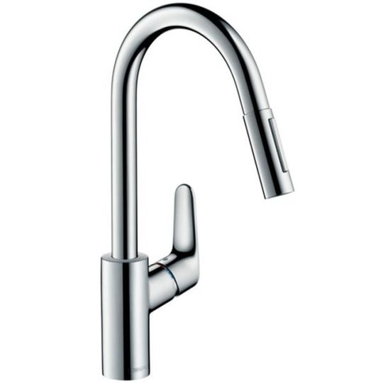 Hansgrohe Focus 2-jet Köksblandare med utdragbar handdusch