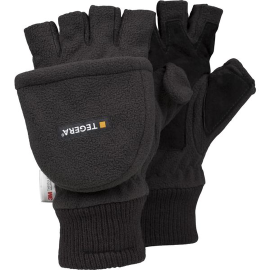 Tegera T6030 Vinterhandske svart, med fingerlock 8