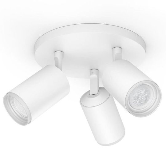 Philips Hue Fugato Spotlight vit, 3 x 5.7W LED