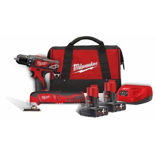 Milwaukee M12 BPP2D-402B Verktygspaket