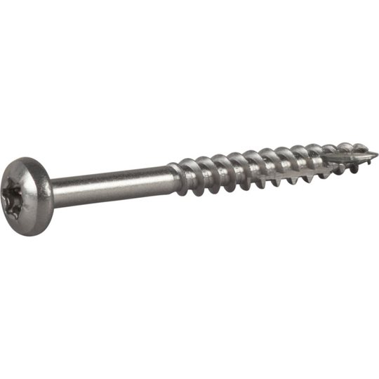TRÄSKRUV ESSDRIVE KULLRIG SKALLE RF A2 4X40MM | Beijerbygg Byggmaterial