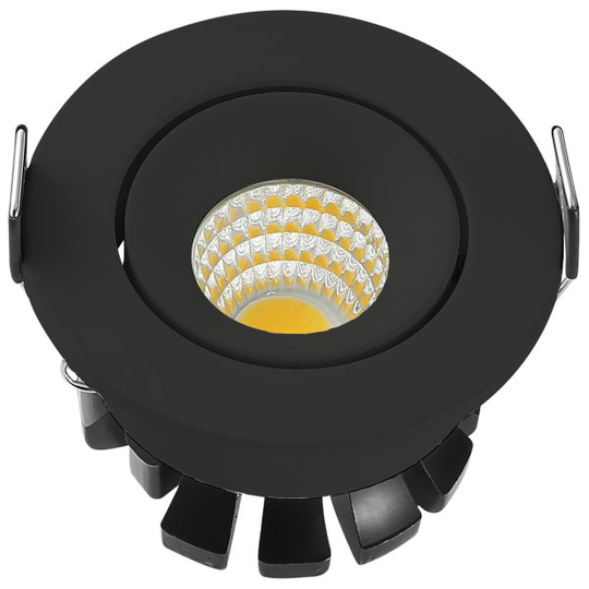Westal WLD-R42 Downlight tilt, 3 W, 270 lm, svart 2700 K