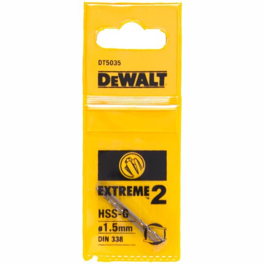 BORR HSS EXT2 1,5MM 2-PACK DT5535